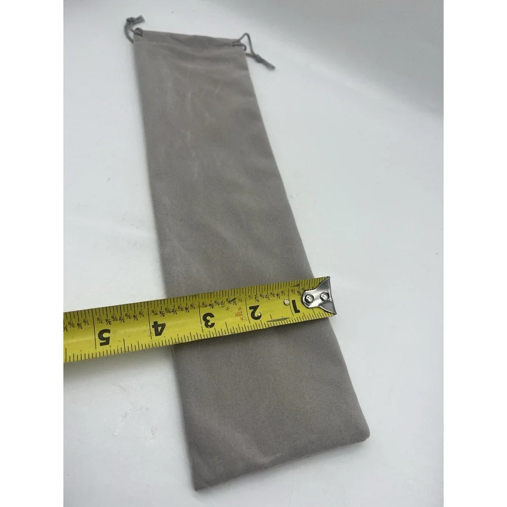 Velvet Velour Drawstring Bag Pouch Long 13